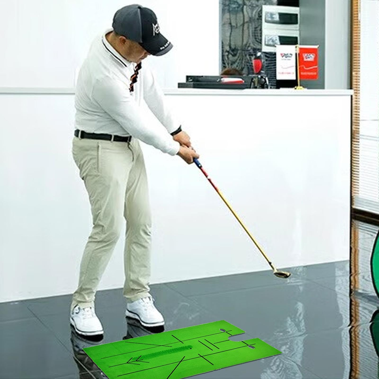 パターマット（子供用パター付き） 楽天市場】パター練習器具 ゴルフ パッティングマット パター